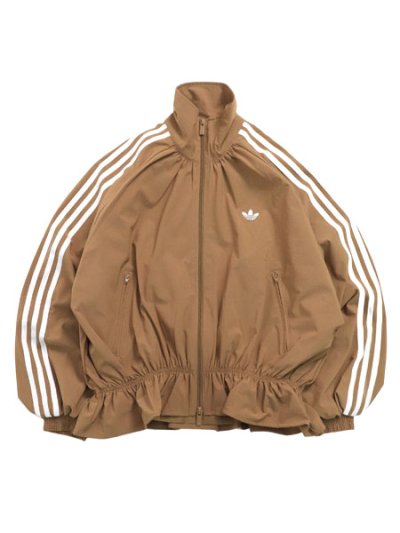 画像1: 【送料無料】ADIDAS BLOUSY OVERSIZED TRACK TOP-BROWN DESERT