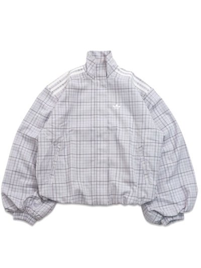 画像1: 【送料無料】ADIDAS BLOUSY CHECK TRACK TOP-DASH GREY