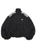 【送料無料】ADIDAS BLOUSY CHECK TRACK TOP-BLACK