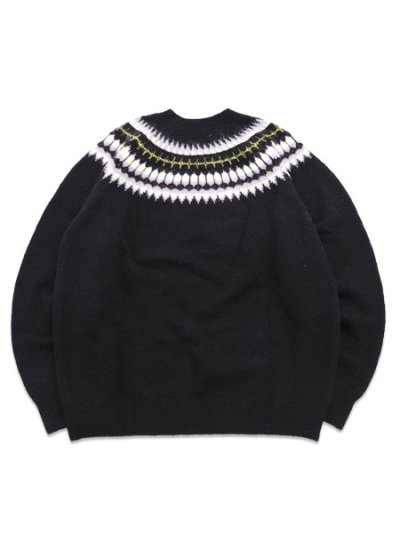 画像2: 【送料無料】EXPANSION FEATHER AND PIKE SWEATER BLACK