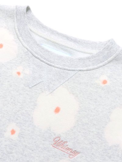 画像3: 【送料無料】WHIMSY SOCKS FLOWER TIE-DYE CREWNECK ASH GREY