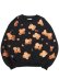 画像1: 【送料無料】WHIMSY SOCKS FLOWER TIE-DYE CREWNECK BLACK (1)