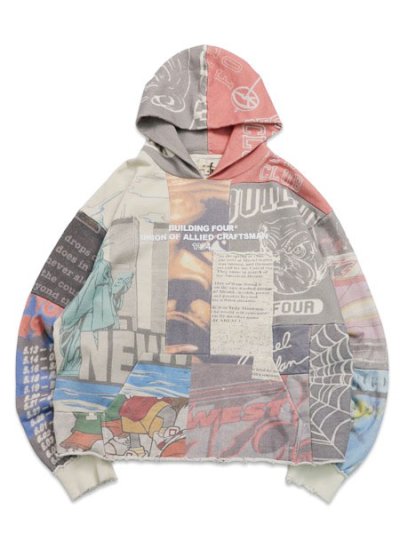 画像1: 【送料無料】BLDG4 LA BRICK HOODIE ANTIQUE WHITE