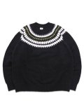 【送料無料】EXPANSION FEATHER AND PIKE SWEATER BLACK