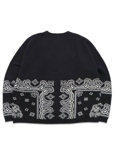画像2: 【送料無料】EXPANSION LE PAISLEY COUTURE CARDIGAN CHARCOAL