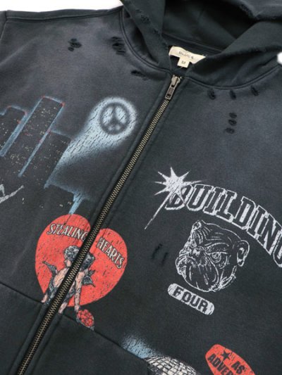 画像4: 【送料無料】BLDG4 LA CLADDING HOODIE JET SET