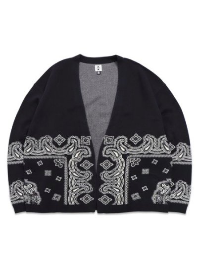 画像1: 【送料無料】EXPANSION LE PAISLEY COUTURE CARDIGAN CHARCOAL