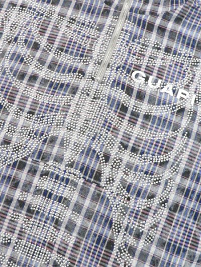 画像5: 【送料無料】GUAPI BLUE SKELETON HALF ZIP HOODIE