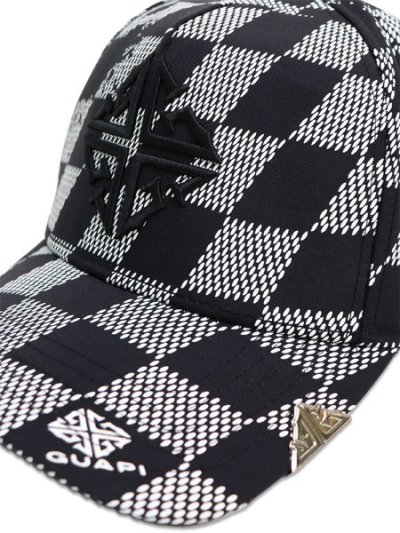 画像6: 【送料無料】GUAPI OBSIDIAN BLACK CHECKERBOARD CAP