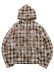画像1: 【送料無料】GUAPI SAND BROWN SKELETON HALF ZIP HOODIE (1)