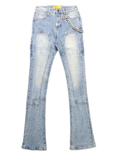 画像1: 【送料無料】GUAPI AQUA BLUE SASHIKO DENIM V2