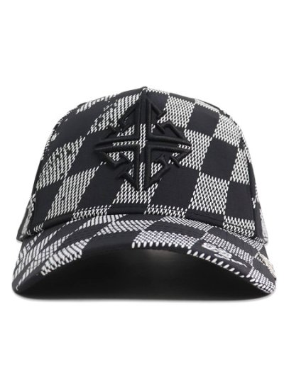 画像2: 【送料無料】GUAPI OBSIDIAN BLACK CHECKERBOARD CAP