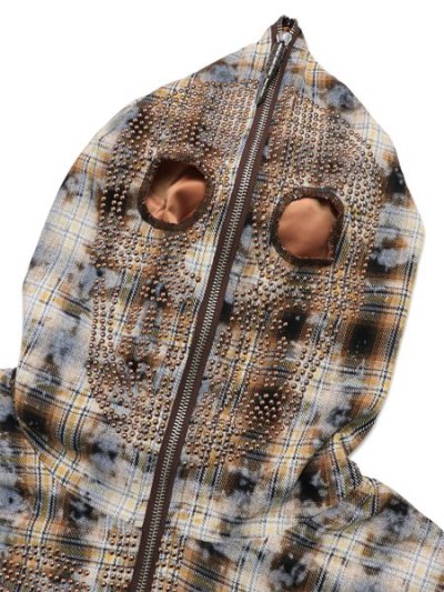 画像3: 【送料無料】GUAPI SAND BROWN SKELETON HALF ZIP HOODIE