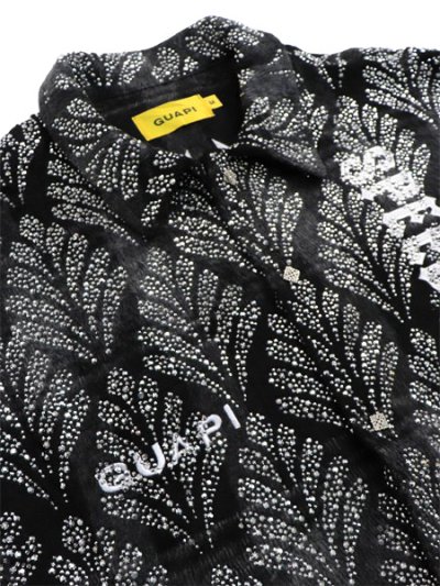画像3: 【送料無料】GUAPI OBSIDIAN BLACK EMBELISHED SHIRT