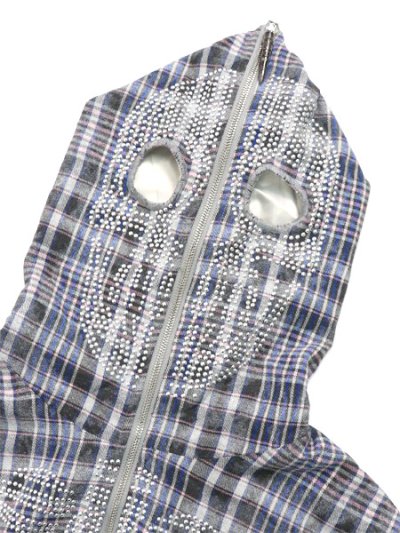画像3: 【送料無料】GUAPI BLUE SKELETON HALF ZIP HOODIE