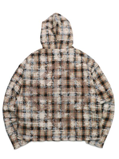 画像2: 【送料無料】GUAPI SAND BROWN SKELETON HALF ZIP HOODIE