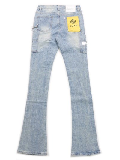 画像2: 【送料無料】GUAPI AQUA BLUE SASHIKO DENIM V2