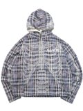 【送料無料】GUAPI BLUE SKELETON HALF ZIP HOODIE