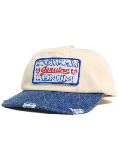 画像1: 【送料無料】ICECREAM GENUINE UNSTRUCTURED SNAPBACK ANTIQUE WHITE