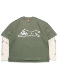 【送料無料】ICECREAM BONES WASHED LS TEE FOUR LEAF CLOVER