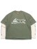 画像1: 【送料無料】ICECREAM BONES WASHED LS TEE FOUR LEAF CLOVER (1)