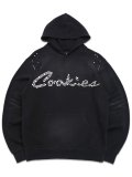 【送料無料】COOKIES CLOTHING BLACK PEARL FRENCH TERRY PULLOVER HOODIE BLACK/WHITE