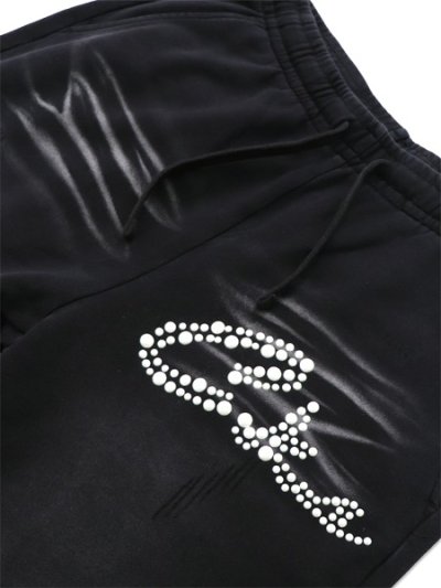 画像5: 【送料無料】COOKIES CLOTHING BLACK PEARL FRENCH TERRY SWEATPANT BLACK/WHITE