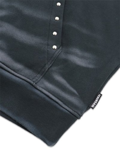 画像4: 【送料無料】ICECREAM STAPLE WASHED RIVET HOODIE JET SET
