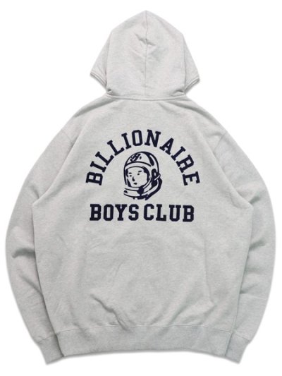 画像2: 【送料無料】BILLIONAIRE BOYS CLUB BB UNI HELMET ZIP FRONT HOODIE H.GREY