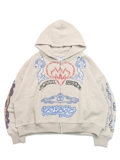 画像1: 【送料無料】WNTD APPAREL SKETCH ZIP HOODIE