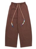 【送料無料】WNTD APPAREL CHARM ROPE SWEATPANTS BROWN