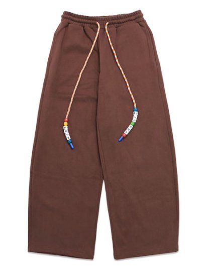 画像1: 【送料無料】WNTD APPAREL CHARM ROPE SWEATPANTS BROWN