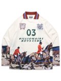 【送料無料】BILLIONAIRE BOYS CLUB BB HOUNDS PRINTED SOCCER JERSEY GARDENIA