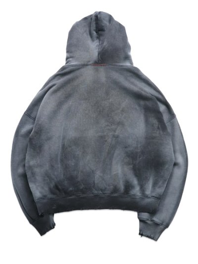 画像2: 【送料無料】MOOJI MOOJI OVERSIZED CROP HOODIE SPLATTER BLACK