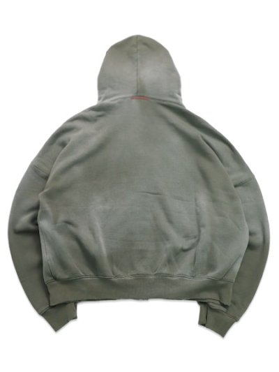 画像2: 【送料無料】MOOJI MOOJI OVERSIZE ZIP UP HOODIE AGED OLIVE GREEN