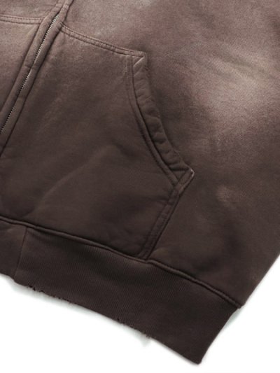 画像4: 【送料無料】MOOJI MOOJI OVERSIZE ZIP UP HOODIE AGED BROWN