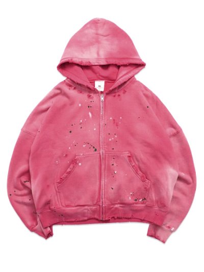 画像1: 【送料無料】MOOJI MOOJI OVERSIZE ZIP UP HOODIE STREET RED