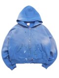 【送料無料】MOOJI MOOJI OVERSIZE ZIP UP HOODIE STREET POWDER BLUE