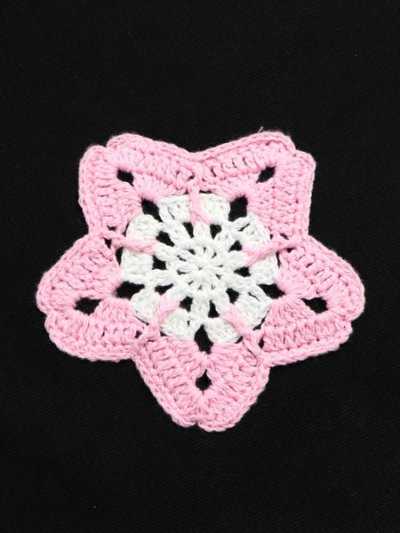 画像6: 【送料無料】ARKYVE PINK STAR CROCHET BLACK DENIM