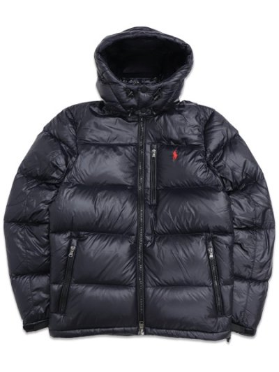 画像1: 【送料無料】POLO RALPH LAUREN GORHAM GLOSSED DOWN JACKET POLO BLACK GLOSSY