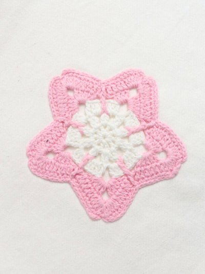画像6: 【送料無料】ARKYVE PINK STAR CROCHET WHITE DENIM