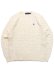 画像1: 【送料無料】POLO RALPH LAUREN CABLE KNIT COTTON CREW SWEATER ANDOVER CREAM (1)