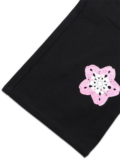 画像7: 【送料無料】ARKYVE PINK STAR CROCHET BLACK DENIM