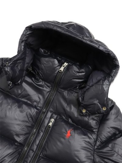 画像4: 【送料無料】POLO RALPH LAUREN GORHAM GLOSSED DOWN JACKET POLO BLACK GLOSSY