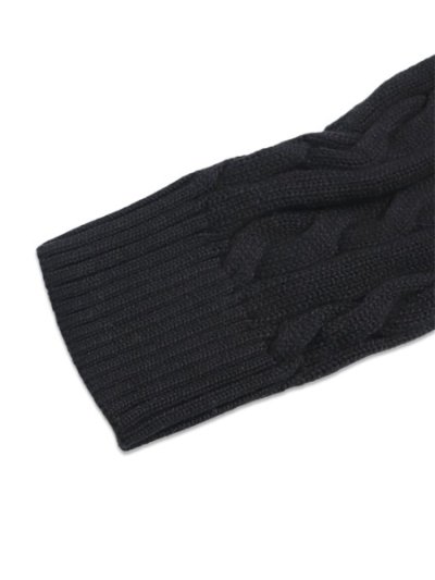 画像6: 【送料無料】POLO RALPH LAUREN CABLE KNIT COTTON CREW SWEATER POLO BLACK