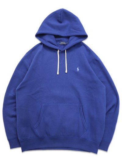 画像1: 【送料無料】POLO RALPH LAUREN RL FLEECE PULLOVER HOODIE BLUE YACHT