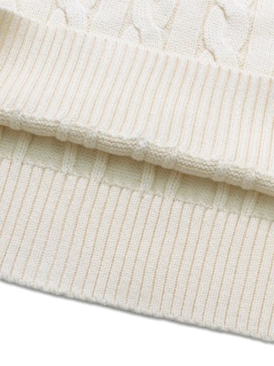 画像5: 【送料無料】POLO RALPH LAUREN CABLE KNIT COTTON CREW SWEATER ANDOVER CREAM