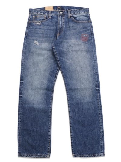 画像1: 【送料無料】POLO RALPH LAUREN DISTRESSED EMBROIDERED JEANS RHINEBECK