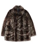【送料無料】SCHOTT LEOPARD FUR CHESTER FIELD COAT
