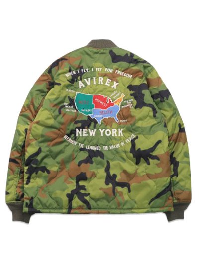 画像2: 【送料無料】AVIREX CWU-10P QUILTED JACKET CAMO
